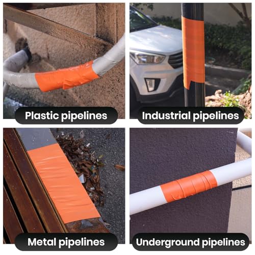 Image of ADHES Orange PVC Pipe Wrap Tape, 2 Inch X 36 Yds