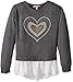Speechless Big Girls' Hachi Button Back Hi Lo Hem Top