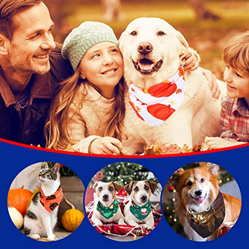Sanwuta 100 Pieces Holiday Dog Bandanas 4Th Of July Dog Bandanas For Dogs Patriotic Dog Bandanas Dog Bibs Pet Scarf Dog Accessories For Small Medium Large Dog #TOP5