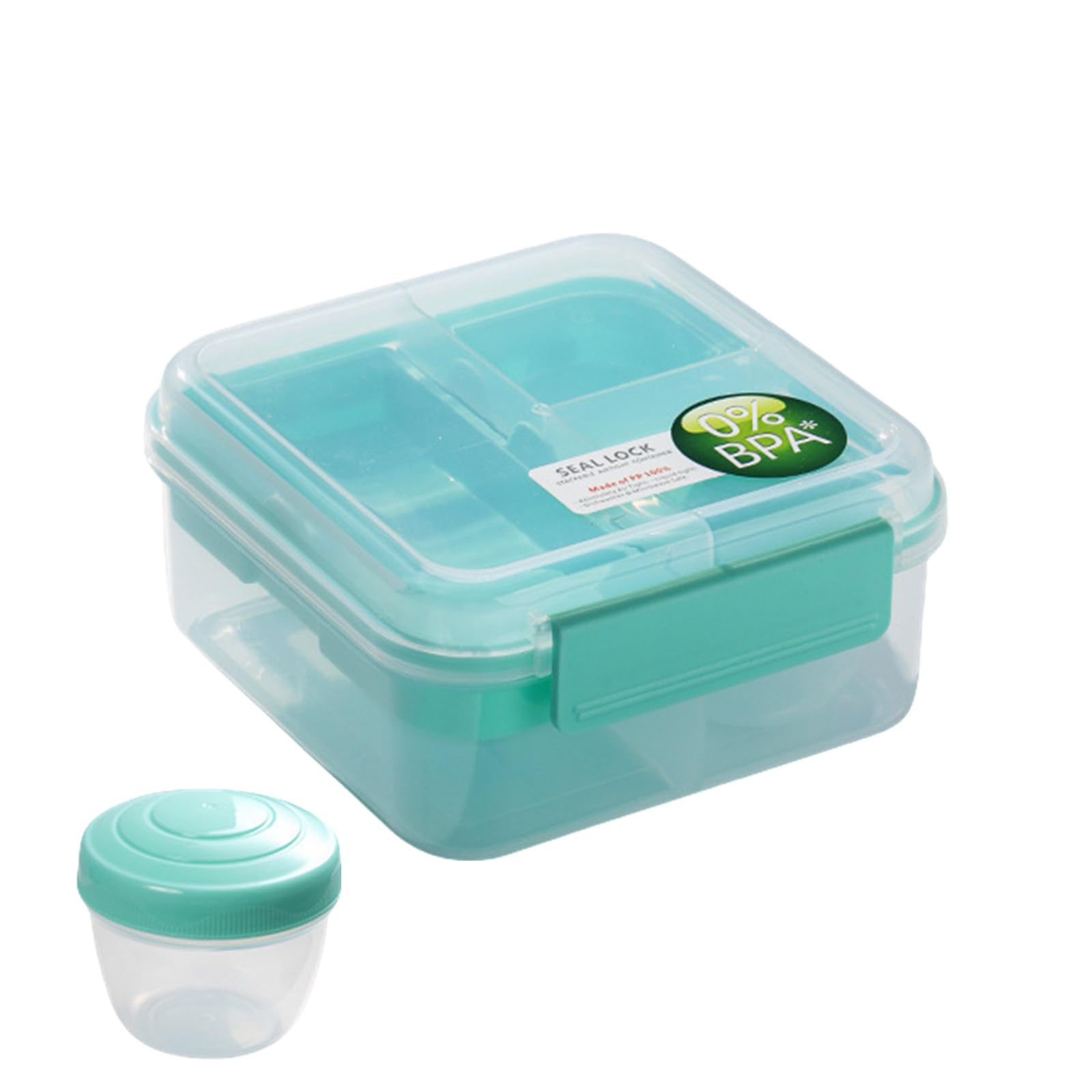 Nucelit Efficient Double Layered Meal Box Leak Proof Double Deck Meal Container Sturdy for Worker and Family Use Lunch Box