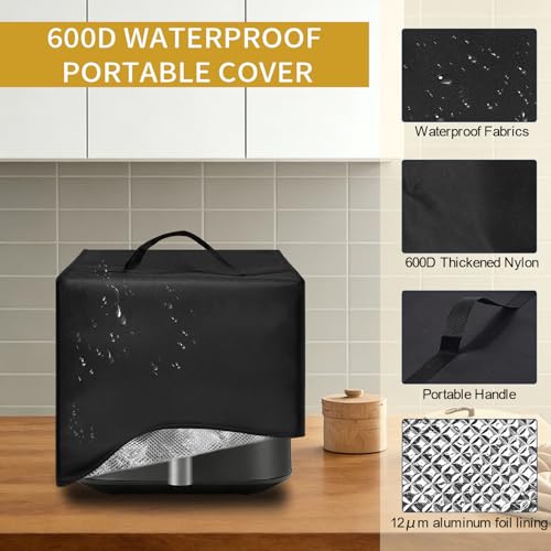 Image of Air Fryer Cover Dust Cover for COSORI 9-in-1 TurboBlaze Air Fryer 6 Qt 13 inch* 10.62 inch*11.80 inch Heavy Duty Heat-Resistant Waterproof Dust-proof Kitchen Appliance Covers