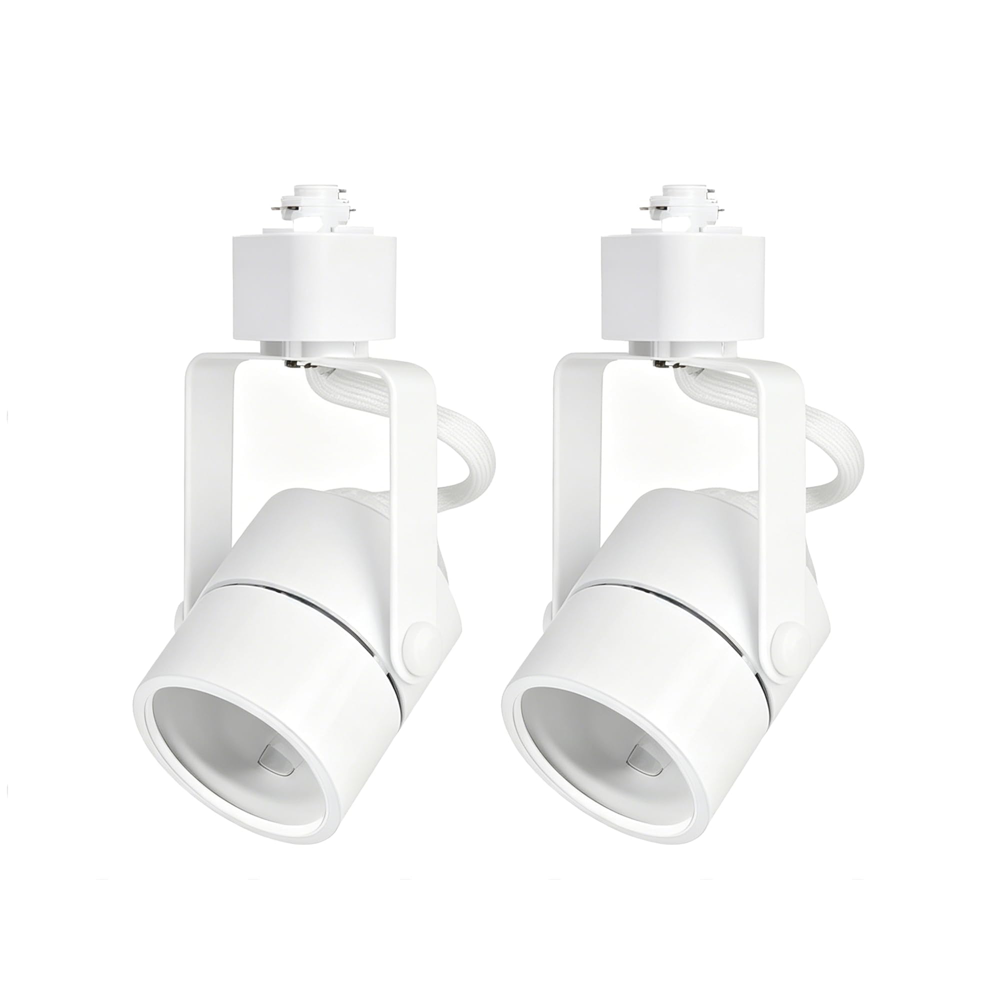 Track Lighting Fixture GU10 LED 2 Heads White Indoor Track Light Heads
