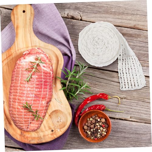 Hohopeti Baumwoll fleischnetz Rollbratennetz für Kochen und Räuchern Elastisches Bratennetz zum Fixieren von Fleisch Vielseitig für Rouladen Hähnchen Schwein Einfach Anzuwenden und