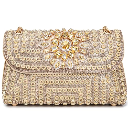 Image of Women's Evening Handbags Rhinestone Purse Crystal Evening Clutch for Women Formal