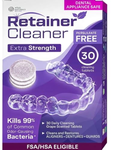 Weiss Naturals Retainer Cleaner Tablets...