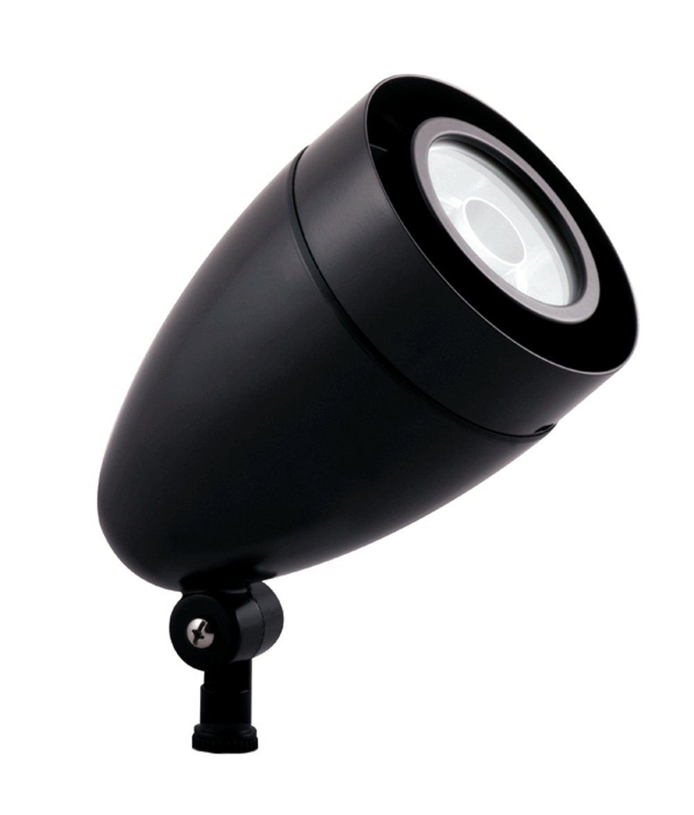 RAB Lighting HSLED13B LFLOOD 13W COOL LED SPOT BULLET WITH HOOD & LENS BLACK, ,