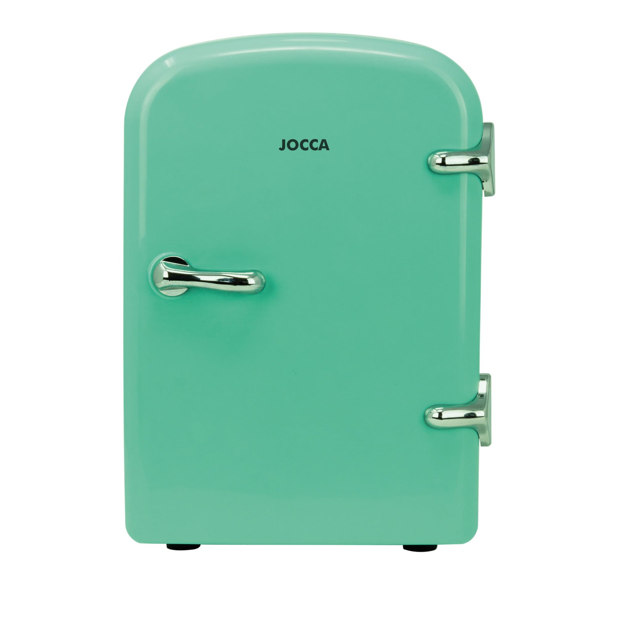 Jocca - Porta frigo | Mini frigorifero cosmetico piccolo | per auto e casa | Maniglia per il trasporto | 4 litri | 1 ripiano | 4 lattine