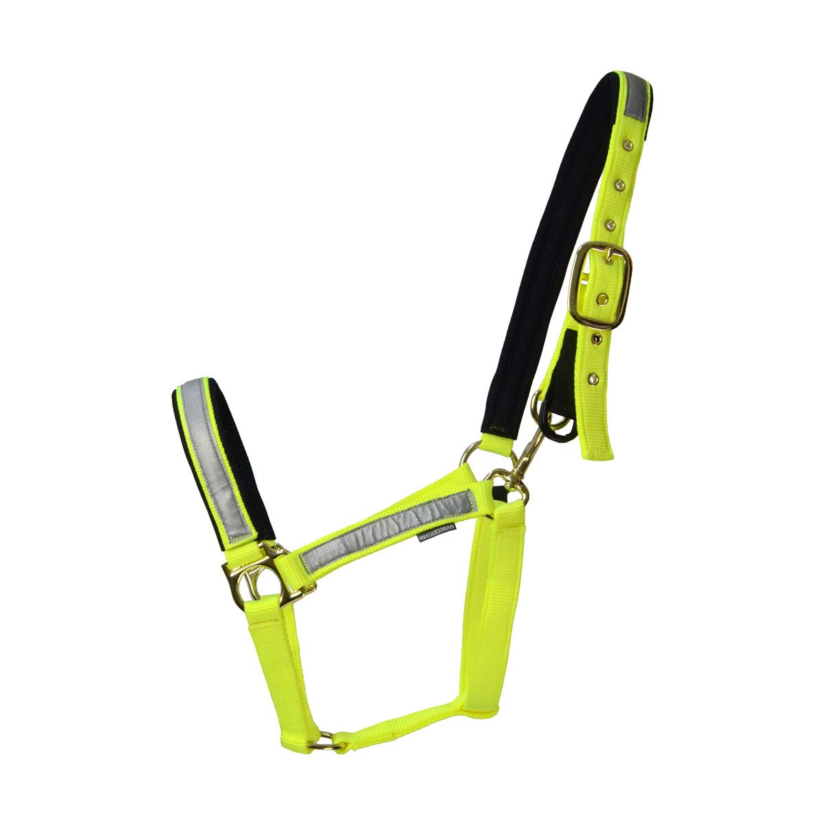HY EQUESTRIAN Reflective Fieldsafe Head Collar - Yellow/Reflective - Pony