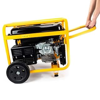 JCB 7.9kW / 9.8kVA Petrol Site Generator, 115V / 230V 15hp 457cc JCB Engine, Recoil & Electric Start Building Worksite Open Frame Generators Single Phase