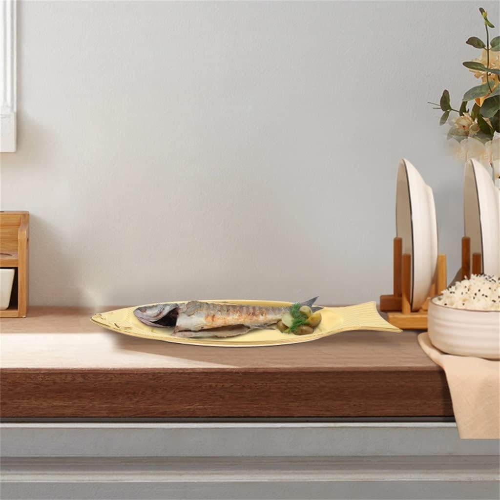 Fish Plate Serving Dish Tray Plates Steamed Japanese Steel Stainless Snack Metal Steaming Shaped
