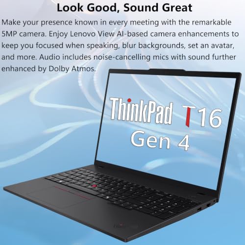 Image of Lenovo ThinkPad T16 Gen 4, Intel Ultra 5 225U, Laptop Computer for Business