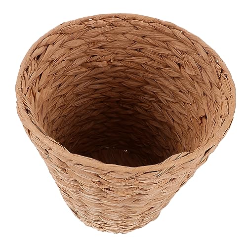 Cabilock Panier De Rangement Papier Tressé Bac Décoratif Multifonctionnel Pour Maison Et Bureau Pour Organiser Jouets Fruits Et Déchets