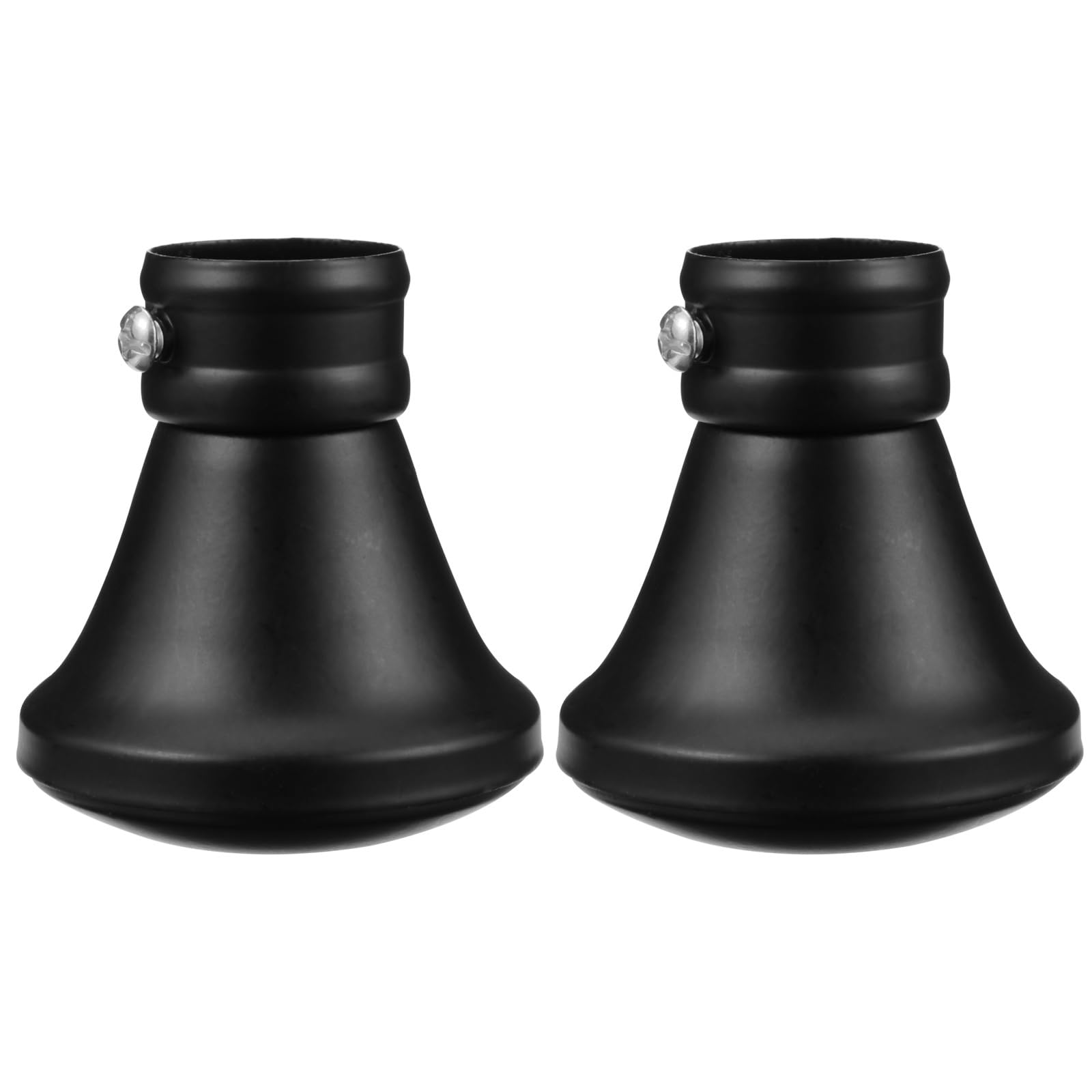 Lot De 12 Embouts Pour Rails De Rideau Carrés - Acier Inoxydable, Flexible, Avec Outils D'installation Inclus