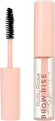 Ruby Rose Brow Rise Gel Modelador para Sobrancelhas e Cílios, Transparente, Fixação Forte, Longa Duração, com Escovinha de Precisão