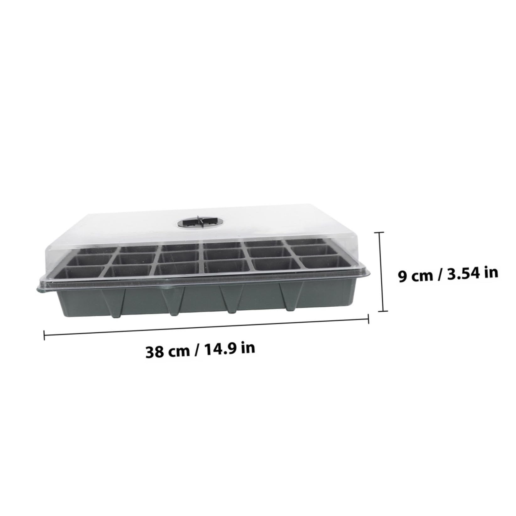 Hemobllo 2pezzi Vassoi per Germinazione Piante con Celle Trasparenti e Ventilate per Facile Semi e Piantine per e Coltivazioni Domestiche