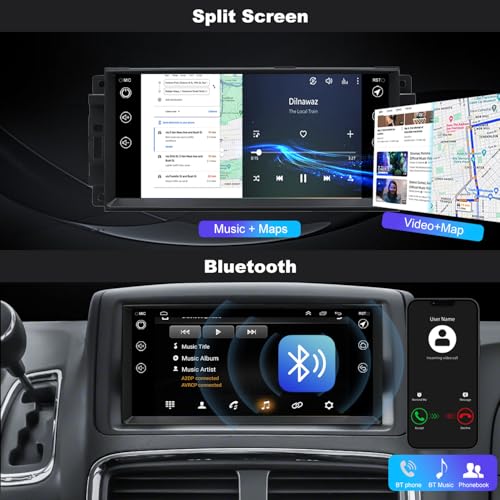 Radio para Dodge Grand Caravan 2008-2020 con pantalla táctil miniatura 5