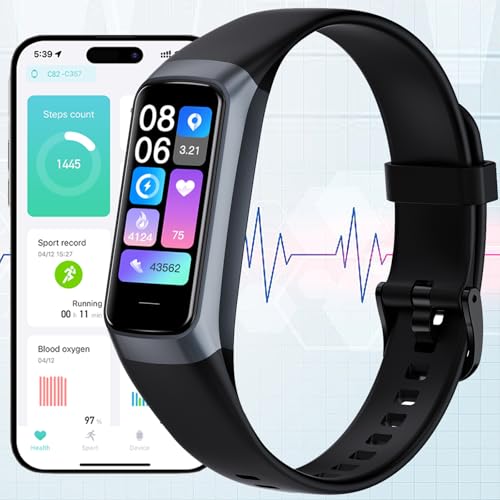 Image of Fitness Tracker Watch, Smart Watch with Blood Pressure Heart Rate Sleep IP67 Waterproof Health Watches Fitness Activity Tracker Step Calorie Counter Pedometer Watches for Men Women Android iOS Phone