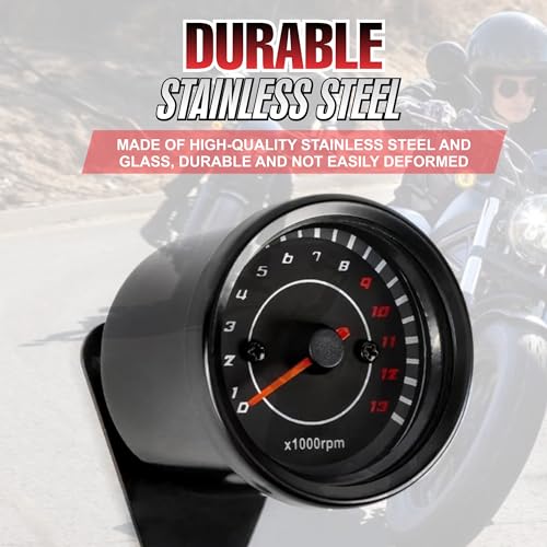 Image of MIKANIX Motorcycle Analog RPM Speedometer With LED Backlight Universal For All Bikes