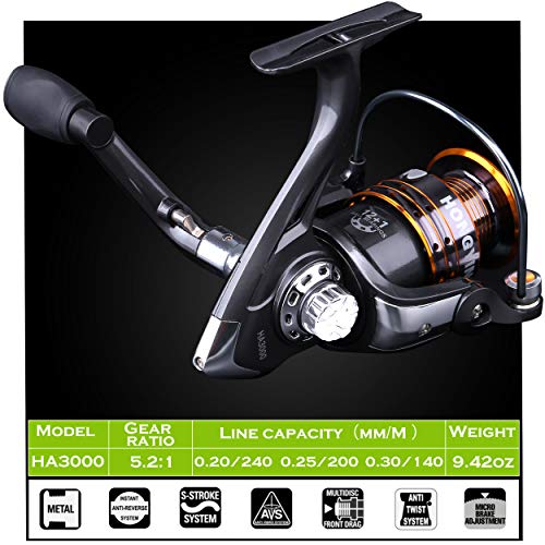 PLUSINNO Toray Angelrute und Rollen-Kombinationen, 24 Tonnen Carbon Matrix Teleskop-Angelrute 12+1 geschirmte Kugellager… – Bild 4