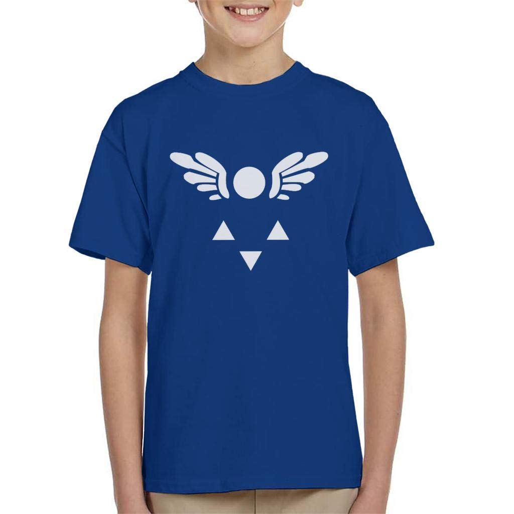 Cloud City 7 Undertale Delta Rune Emblem Kid's T-Shirt Royal Blue