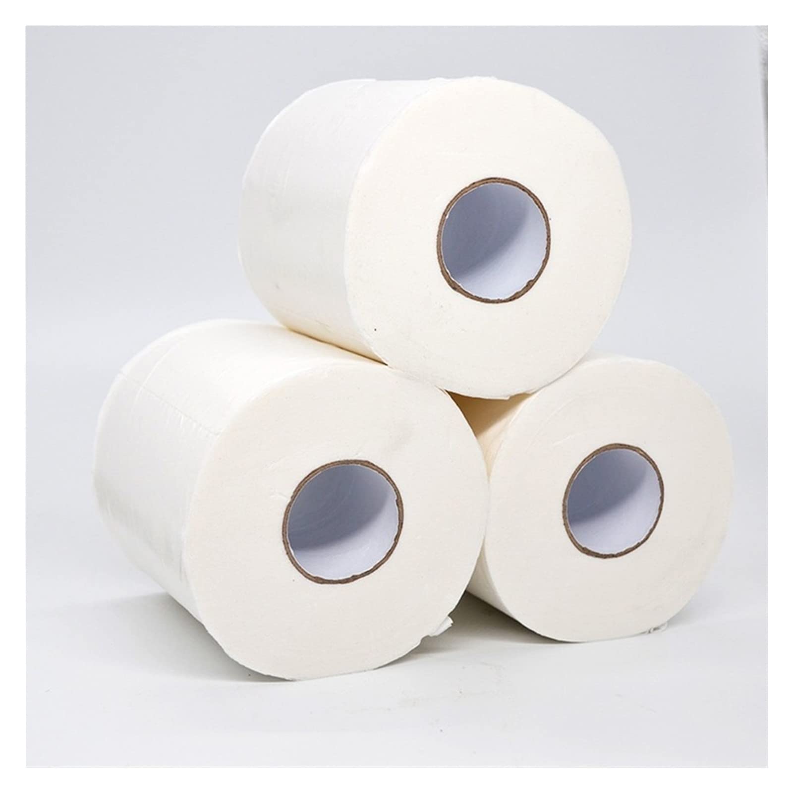 VSOLS Papel higiénico Rollo de Rollo de tigadura Rollo de Rollo de 10 Toallas de Papel 4 Pliegues Papel higiénico for el hogar del hogar Papel higiénico Papel higiénico (Color : White)