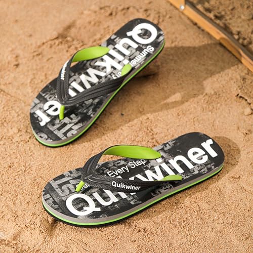 Lightweight flip flops for men's casual slippers, anti slip soft soled beach shoes4