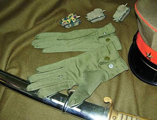 Amazon.co.jp: 日本軍日本陸軍濃緑手袋スナップ式‐現代寸‐将校拳銃嚢