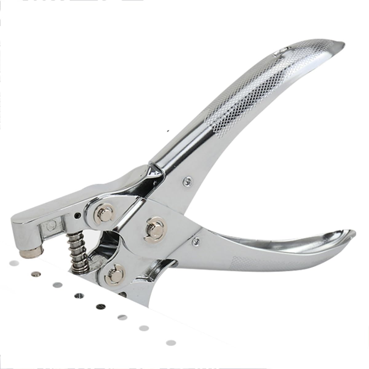 Máquina Perforadora de un Solo Agujero Taladradora de Papel A4 Perforadora Metálica Antideslizante con Recolector de Residuos, Fácil de Usar