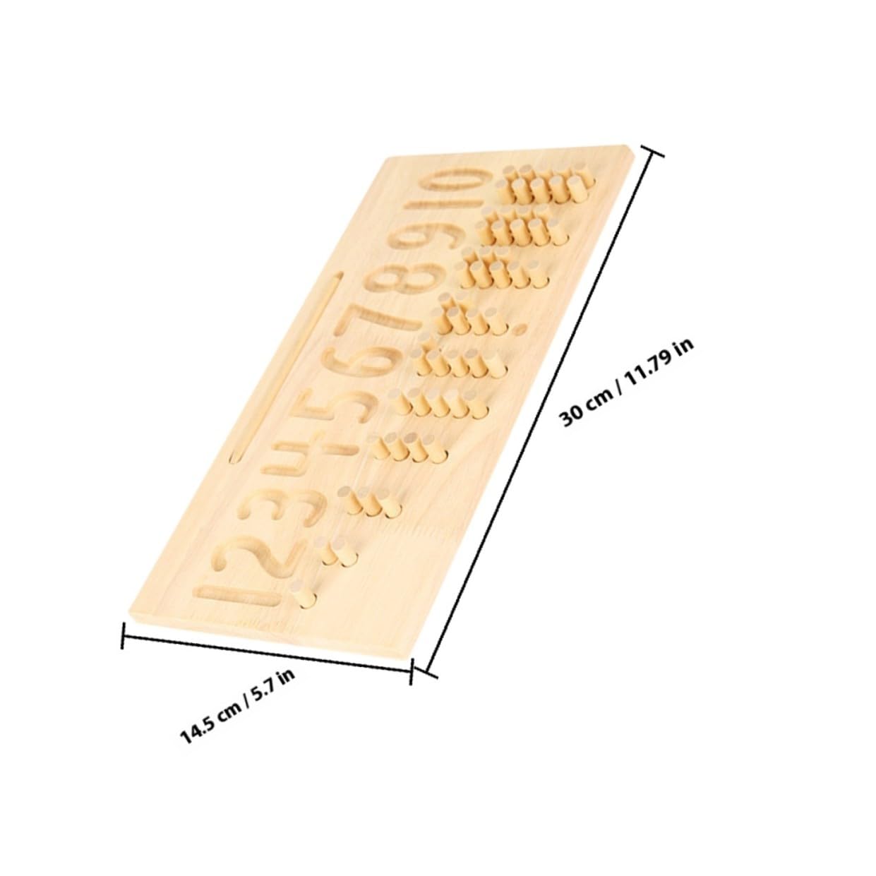 Gatuida Juguete Educativo Tablero de Madera para Trazar Números Papel y Madera, Desarrolla Coordinación Mano-Ojo y Pensamiento para Niños Adecuado para Jardín de Infantes