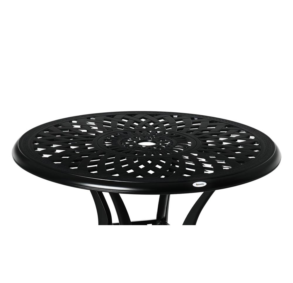 amazon prime round patio tables 30 inch with umbrella hole Amazon.com : Outsunny 30