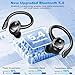 Bluetooth Kopfhörer Sport 5.4, 2026 In Ear Kopfhörer Kabellos Bluetooth mit Hi-Fi Stereo, 50Std Sportkopfhörer Over-Ear mit Ohrhaken, Noise Cancelling Earbuds/4 ENC Mic, IP7 Wasserdicht Ohrhörer/USB-C