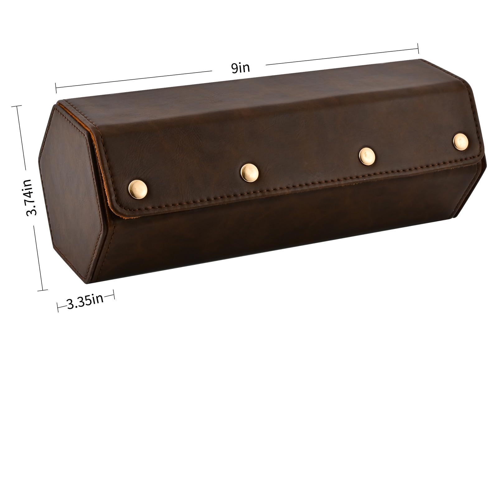 ROSELLE Custodia per orologi da viaggio per uomini e donne, custodia per orologi per 3 orologi | Pelle di lusso|Progettato per cinturini di orologi in acciaio e pelle metallo gomma e braccialetti Storage & Display