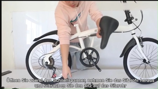 Faltbares Fahrrad 20/22 Zoll Klappfahrrad Rahmen Au Produktbild-Vorschau 2