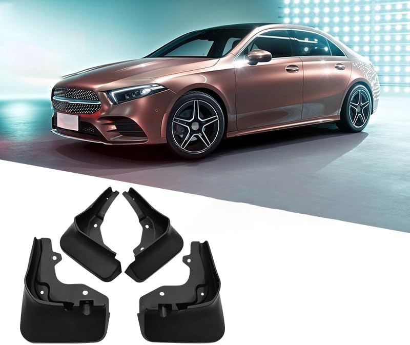Guardabarros Benz A-Class 2019-2022 con faldillas antibarro todo clima y protector neumático
