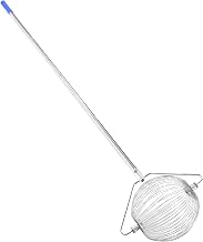 Nut Gatherer, Stainless Steel Acorns Picker Upper Roller with Large Cage, Pick Up Walnuts, Pecans, Citrus Fruits, Tennis Balls Nut Collector for Grass, Sand, Sports Courts
