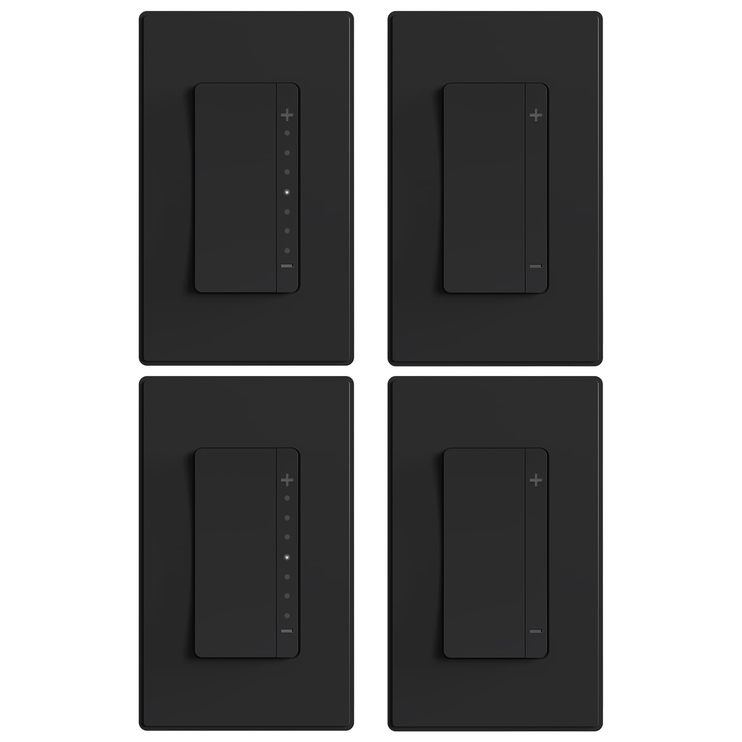 ELEGRP LEDPro™ Multi-Location Dimmer, EDM25BMC Master and Companion Dimmer Light Switch for LED, Single Pole/3 Way/4 Way, 1 Pack, Matte Black