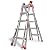 Little Giant Ladders, Velocity with Wheels, M26, 13-23 foot, Multi-Position Ladder, Aluminum, Type 1A, 300 lbs weight rating, (15426-001)