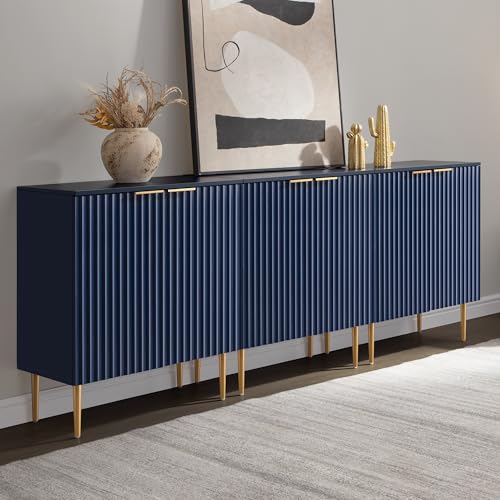 SICOTAS Sideboard Buffet Storage Cabinet - Modern Credenza Buffet Table