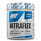 GAT Sport Nitraflex Advanced Pre-Workout Powder, Increases Blood Flow, Boosts Strength and Energy, I