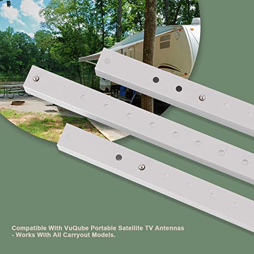 Tr-1518 Dish Tailgater Tripod Stand Compatible With Winegard Carryout Vuqube Portable Satellite Tv Antennas (Adjustable Leveling From 14.5 To 22) - Fits 11773, Gm-Mp1,Gm-1518,Gm-1599 #TOP3
