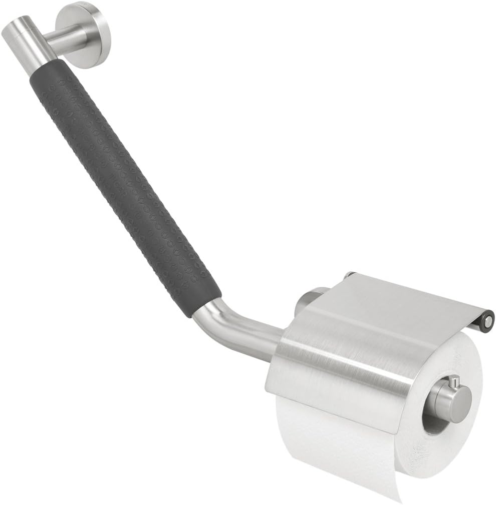 ❤ Crazy Deals Tiger Boston Grab Rail with Toilet Roll Holder, 40.4 x 24.1 x 8 cm, Stainless Steel Brushed 🔥 Flash Sale Tiger Boston Grab Rail with Toilet Roll Holder, 40.4 x 24.1 x 8 cm, Stainless Steel Brushed