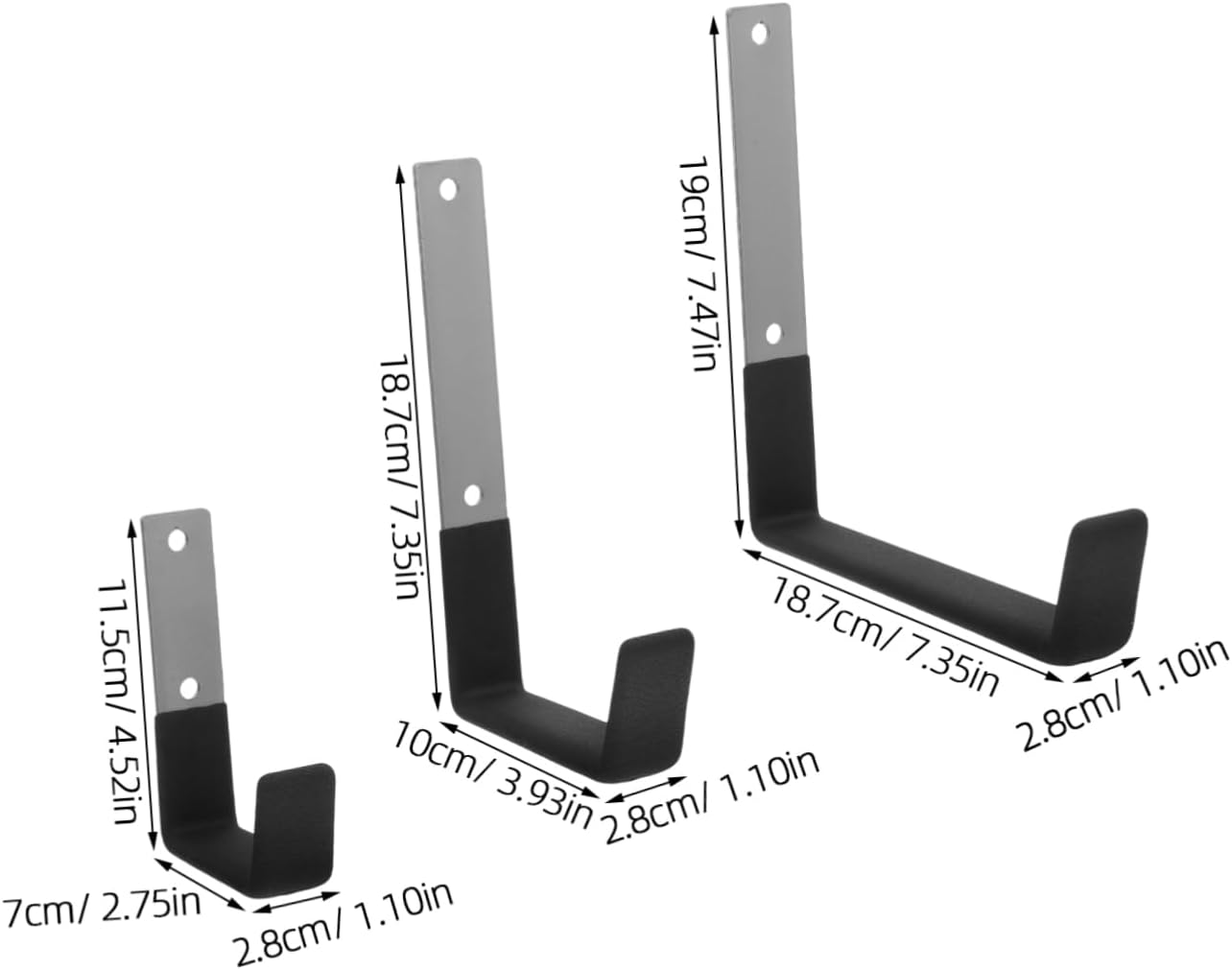 Angoily 6pcs Heavy Duty Garage Hooks Wall Hooks Wall Mounted Storage Tool Hangers Organizers