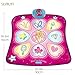 SUNLIN Dance Mat - Rhythm Step Play Mat - Dance Game Toy Pad with LED Lights, Gift for Kids Girls 3-12, Adjustable Volume, Built-in Music, 3 Challenge Levels