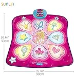 SUNLIN-Dance-Mat-Dance-Mixer-Rhythm-Step-Play-Mat-Dance-Game-Toy-Gift-for-Kids-Girls-Boys-Dance-Pad-with-LED-Lights-Adjustable-Volume-Built-in-Music-3-Challenge-Levels-3-12-Years-Old