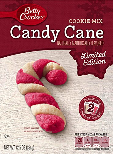 Image of Betty Crocker Baking Cookie Mix Box, Candy Cane, 12.5 Ounce (Pack of 12)
