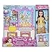 Disney Princess Belle's Royal Kitchen, Fashion Doll and Playset with 13 Accessories, Mrs. Potts, and Chip, Toy for Girls 3 Years and Up