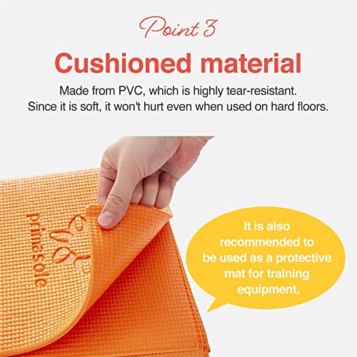 Image of Primasole Folding Yoga Travel Pilates Mat Foldable Easy to Carry to Class Beach Park Tear resistant Travel Picnics 4mm Thick 9 Colors