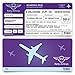Produktbild Einladungskarten zum Geburtstag (30 Stück) als Flugticket - Party Ticket Karte Einladung in Lila