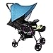 Kinderwagen Kinderwagen Sonnenschirm Universal Kinderwagen Sonnenschutz Baldachin UV-Schutzstrahlen Abdeckung Kleinkind Autositz Baldachin Lycra Sonnenschutz Abdeckung(Blau)