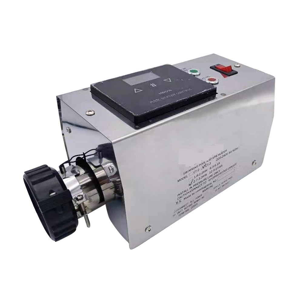 CUDTAPI Pool Heater 3KW Pool Heater Electric Swimming Pool And SPA Bath Heating Tub Water Heater Thermostat Swimming Pool Accessories Pool Heat Pump